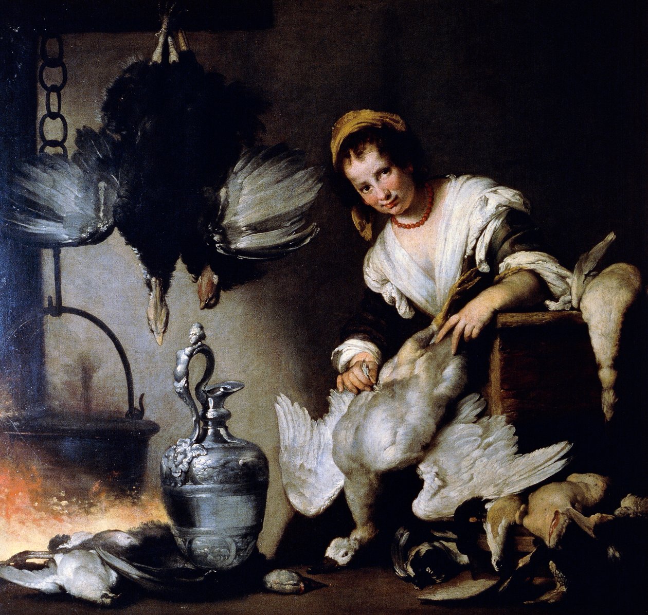 Kokken, ca 1625, af Bernardo Strozzi (1581-1644), olie på lærred. af Bernardo Strozzi