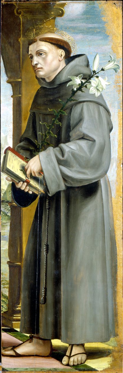 Sankt Antonius af Padua af Bernadino Zenale