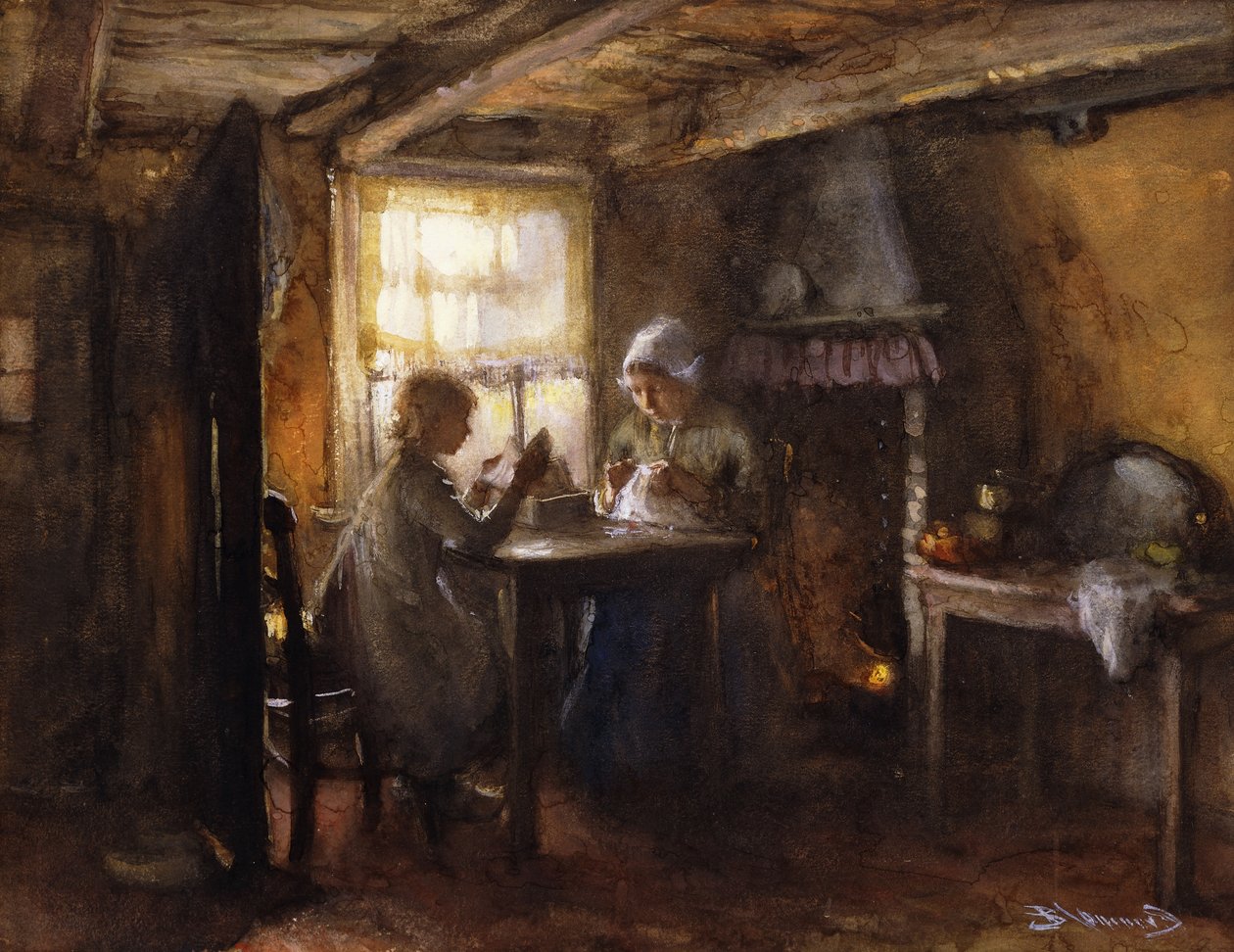 En stille eftermiddag, af Bernardus Johannes Blommers or Bloomers