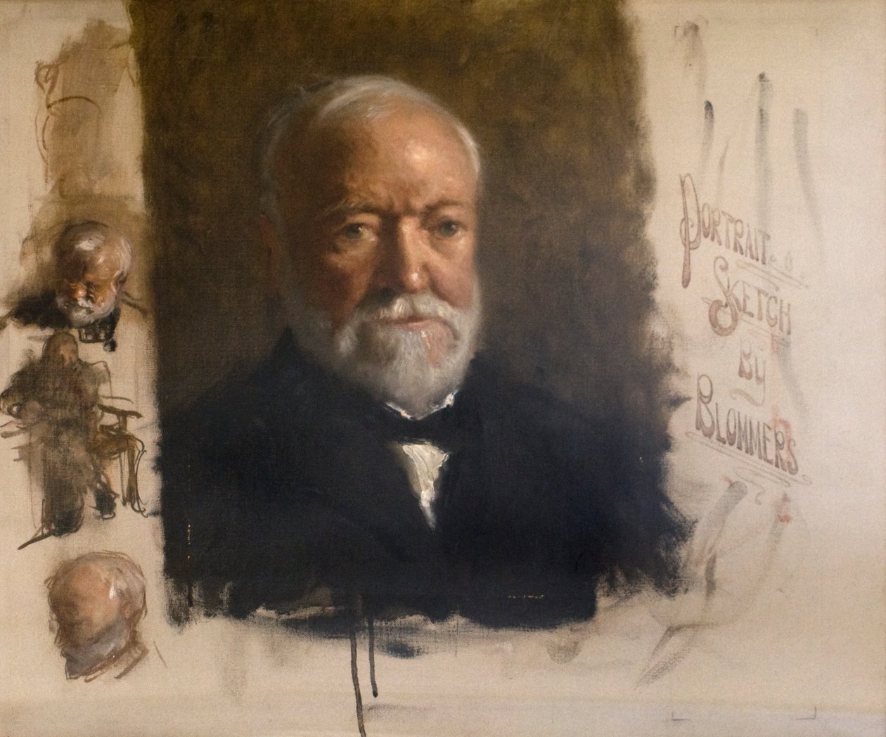Andrew Carnegie (1835-1918), ca. 1912 (olie på lærred) af Bernardus Johannes Blommers or Bloomers