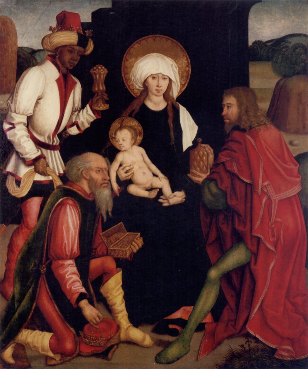 Tilbedelse af magi af Bernhard Strigel