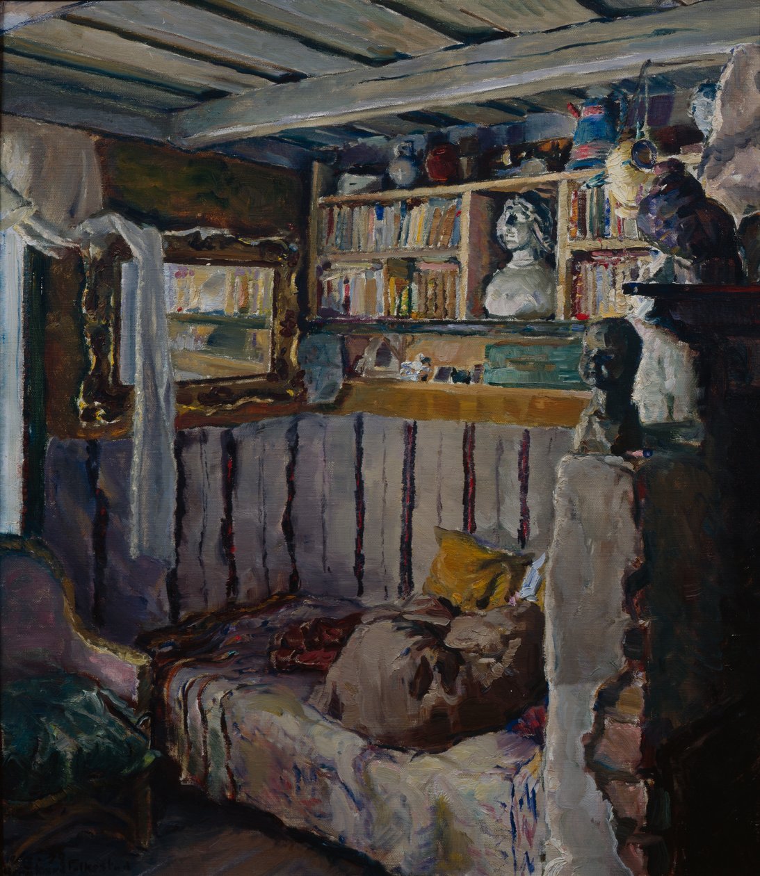 Uden titel (olie på lærred) af Bernhard Dorotheus Folkestad