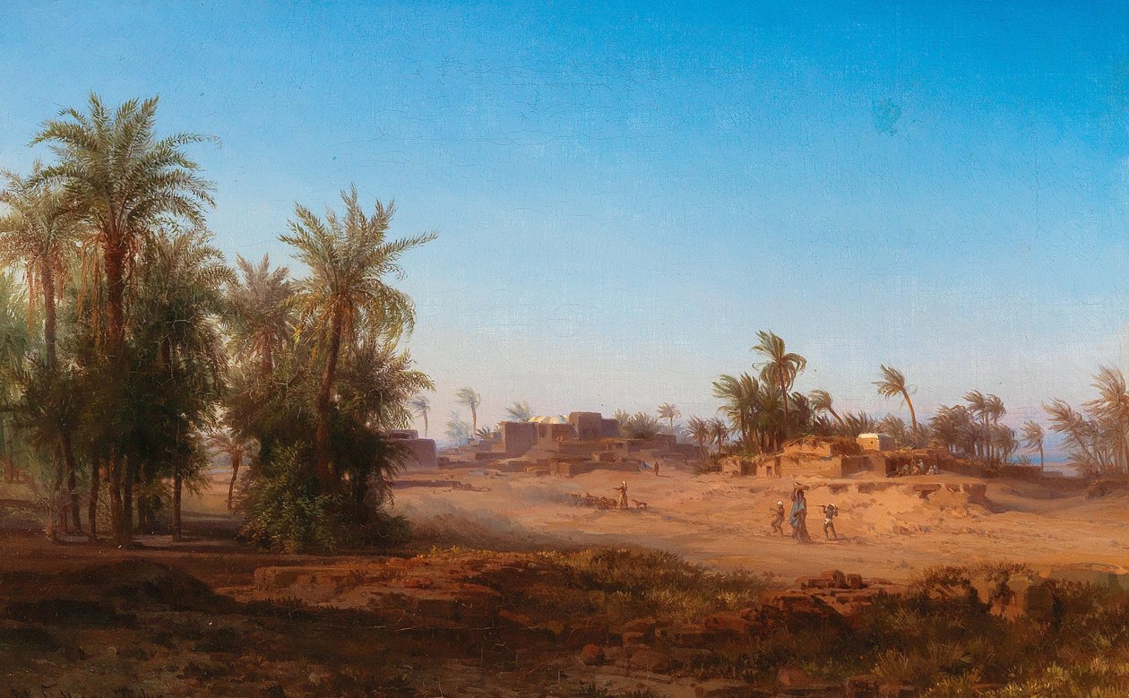 En scene fra Egypten af Bernhard Fiedler