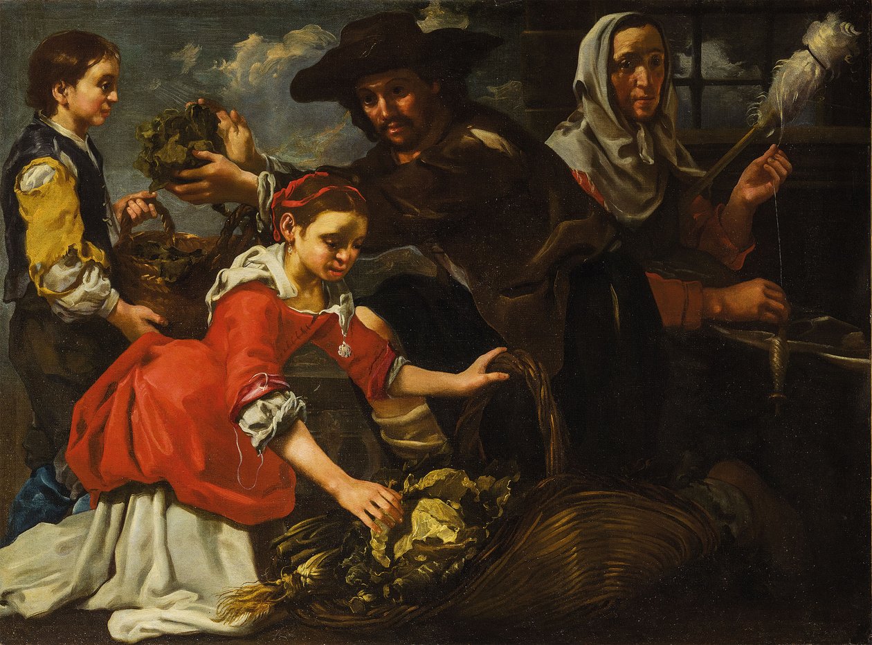 Spinder og urtesamler (Allegory of the Earth) af Bernhard Keil