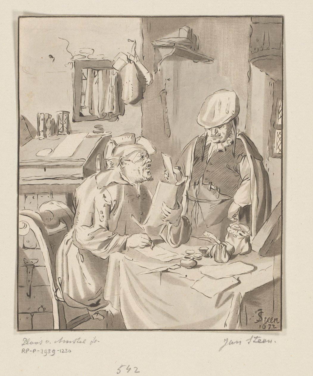 Forfatter af et brev af Bernhard Schreuder