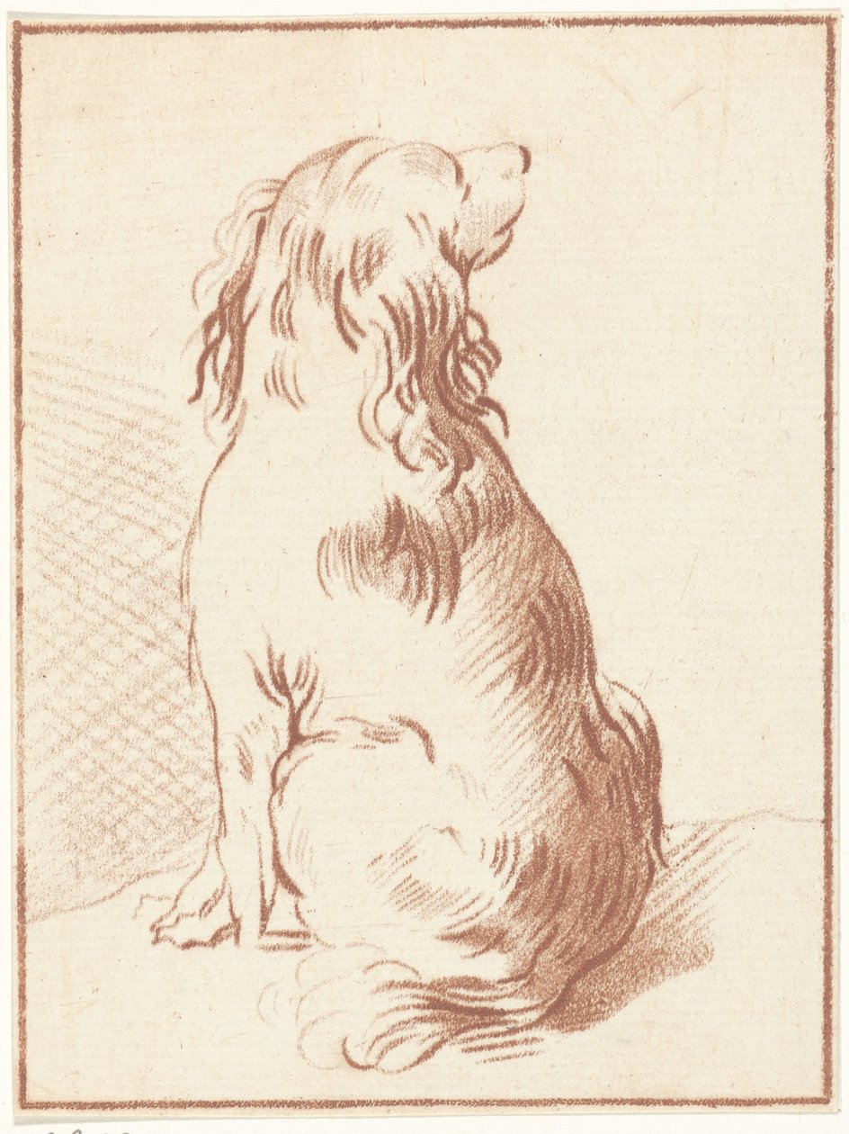 siddende hund af Bernhard Schreuder