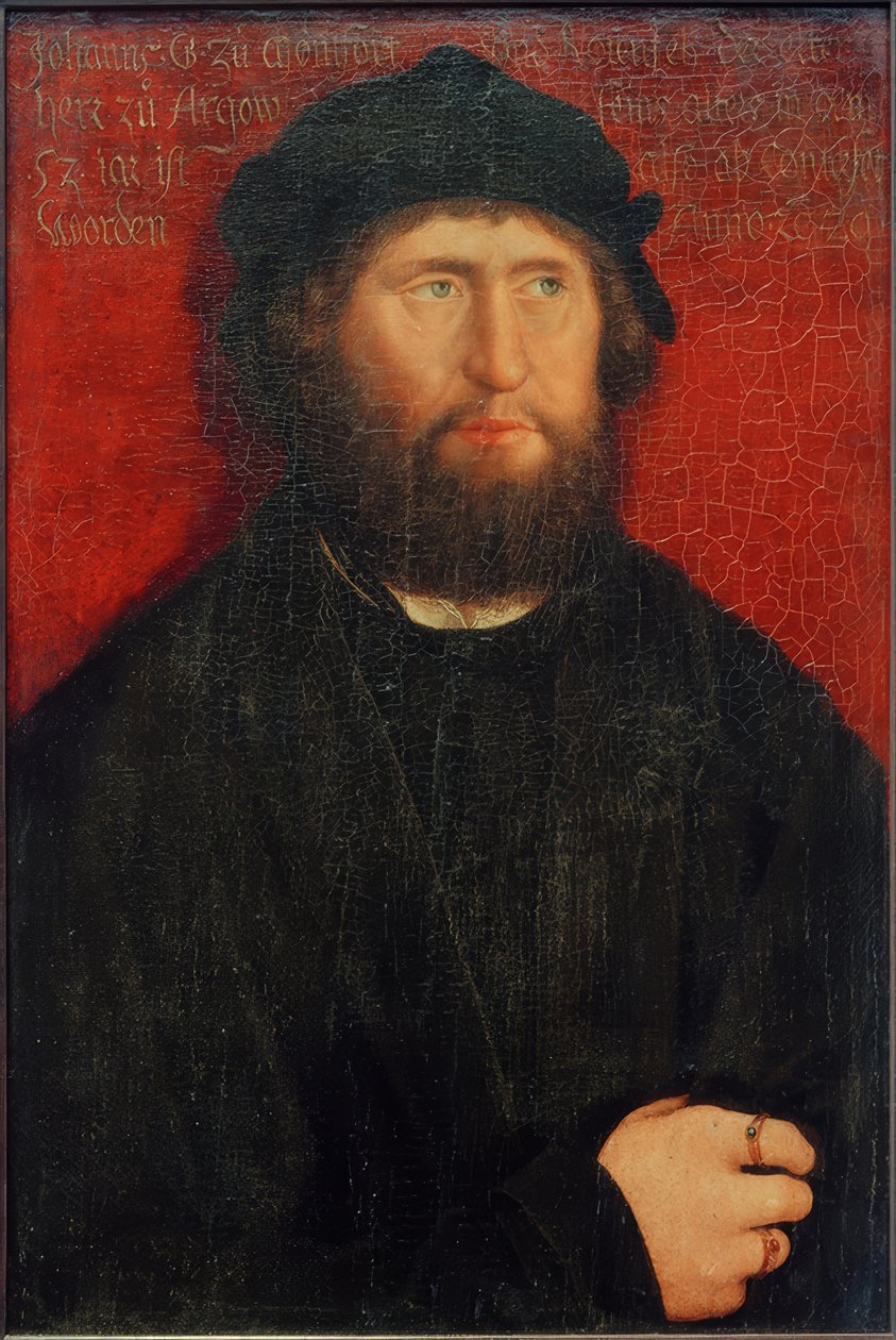 Portræt af Johann I. Greve af Montfort-Rothenfels af Bernhard Strigel