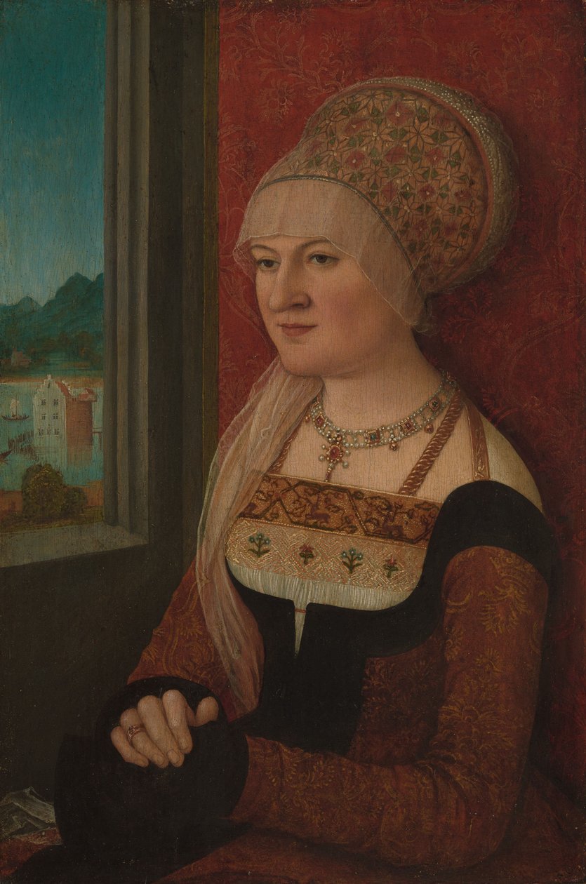 Portræt af en kvinde, ca. 1510-15 (olie på lind) af Bernhard Strigel