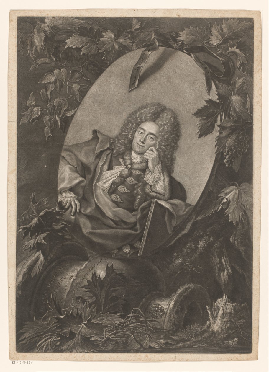 Portret af Christoph Ludwig Agricola af Bernhard Vogel