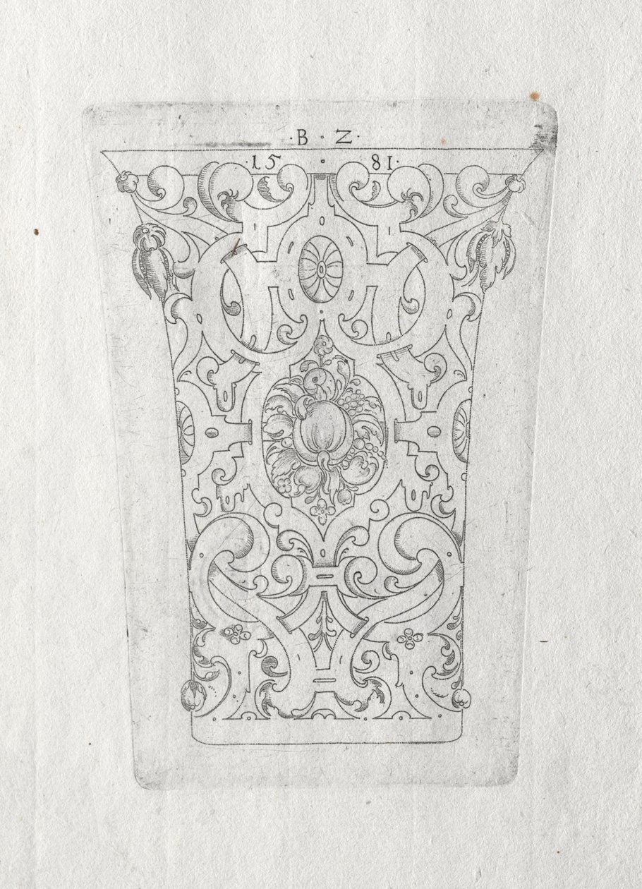 Ornamental bæger af Bernhard Zan