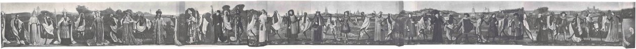 Lübecks Danse Macabre før krigen foto, 1463 af Bernt Notke