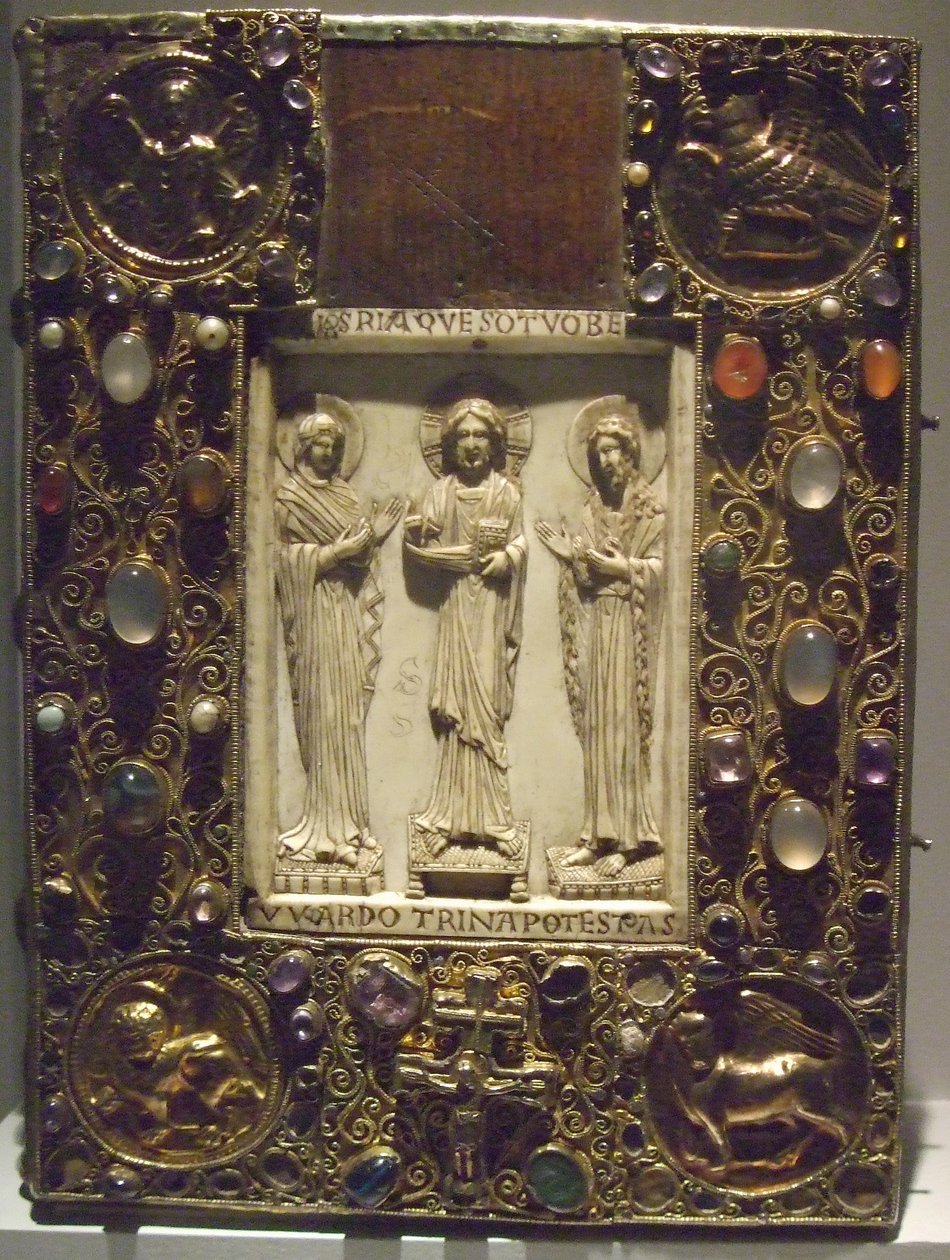 Forside af en evangelist af biskop Bernward af Bernward Evangeliar Hildesheim Hildesheim