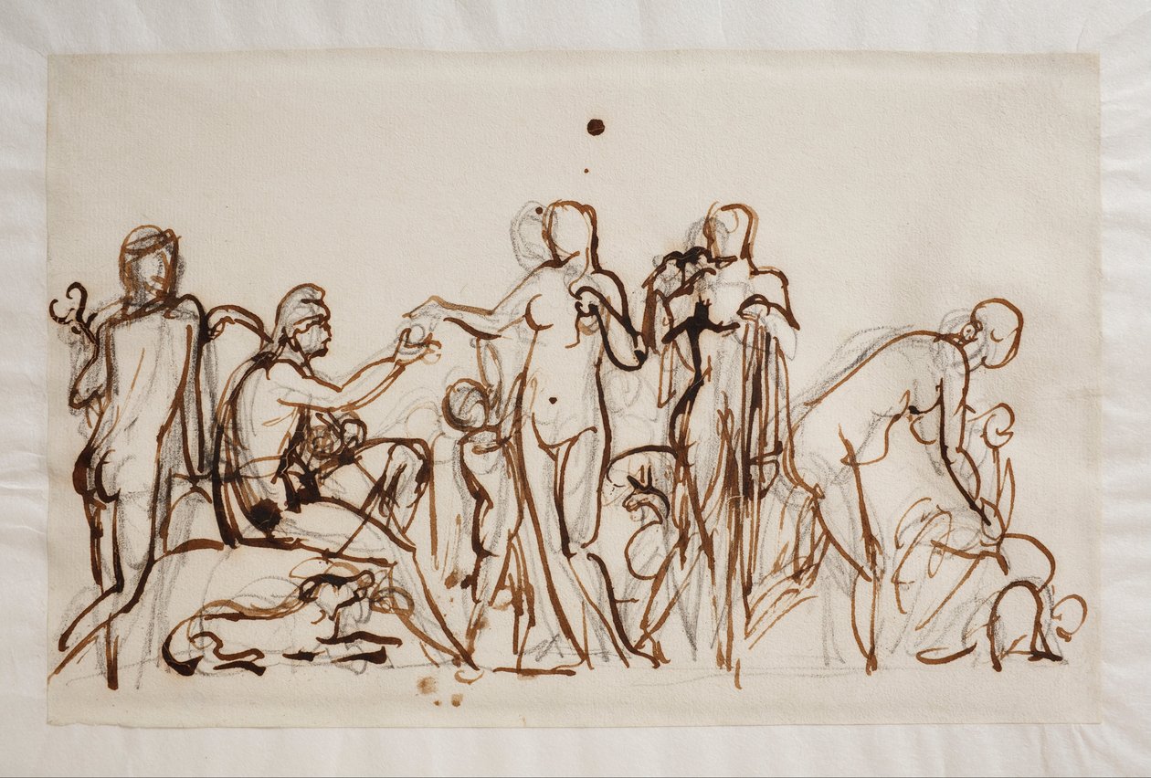 Paris og de tre gudinder af Bertel Thorvaldsen