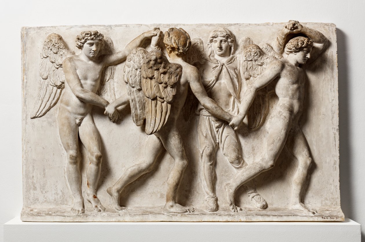 Årets tider. Symboliseret ved fire menneskefigurer af Bertel Thorvaldsen