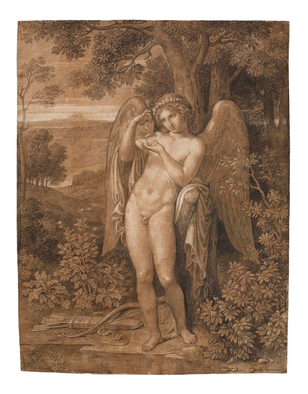 Amor med en sommerfugl af Bertel Thorvaldsen