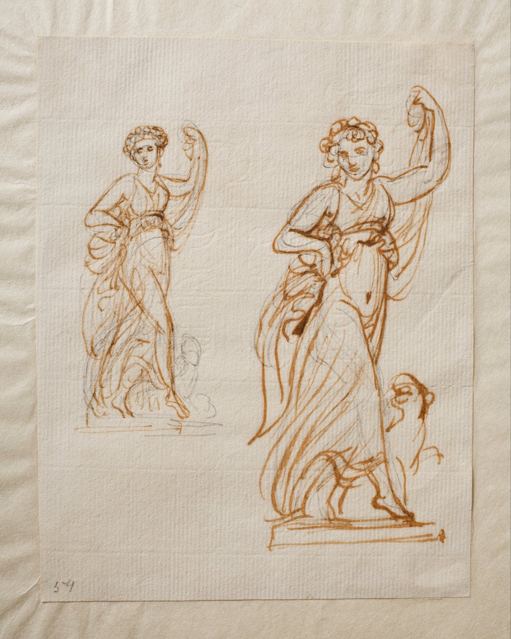 Dansende pige (Ariadne) med en panter af Bertel Thorvaldsen