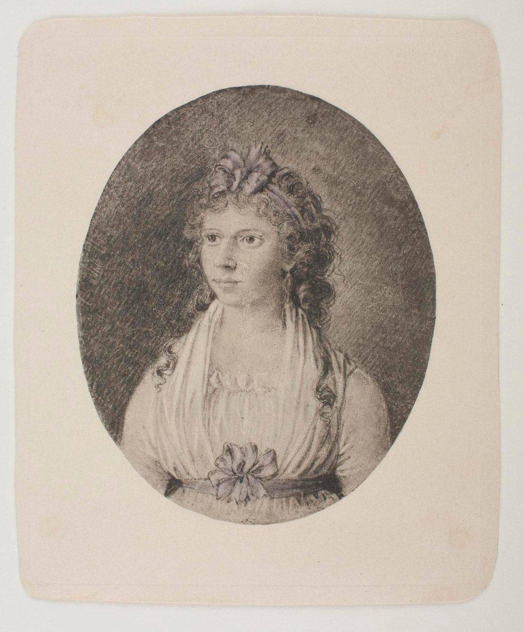 Portræt af Maren Schou West, født Grønlund af Bertel Thorvaldsen