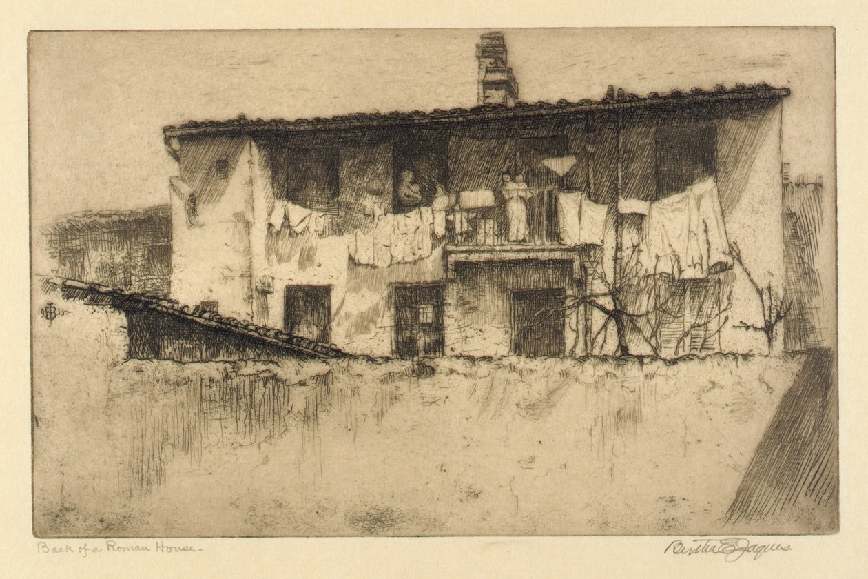 Bagsiden af et romersk hus af Bertha E. Jaques