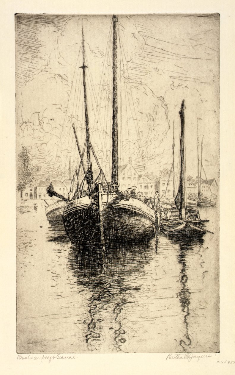 Både på Delft Kanal af Bertha E. Jaques