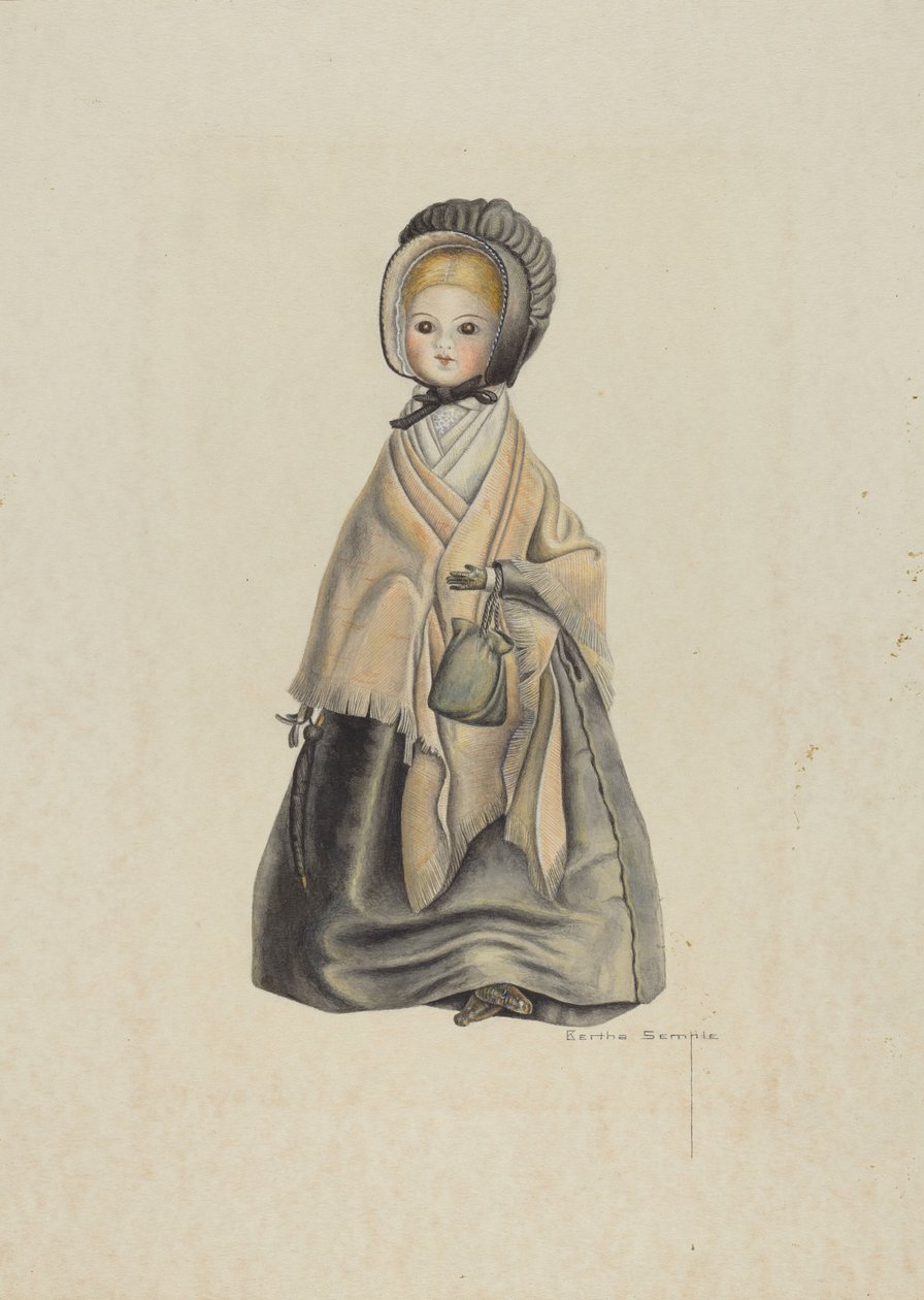 Quaker dukke af Bertha Semple