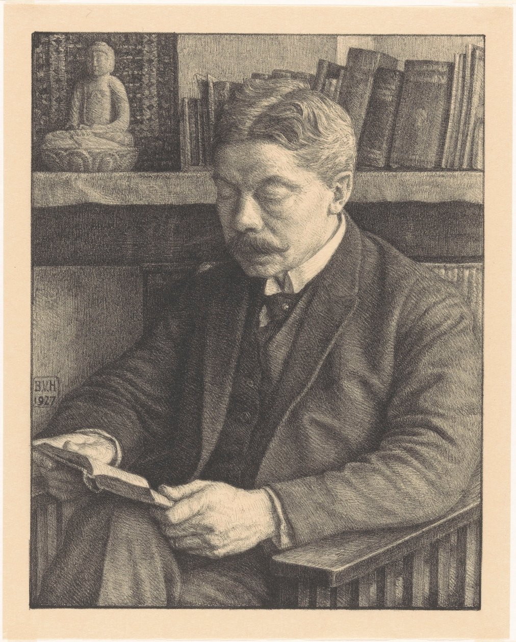 Portræt af Mr. J. Dekker (original titel) af Bertha van Hasselt