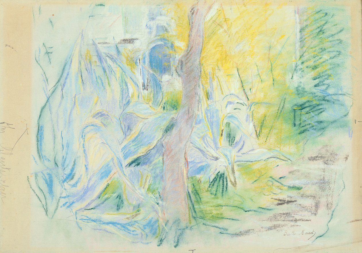 Aloe på Villa Ratti, 1889 (pastel på papir) af Berthe Morisot