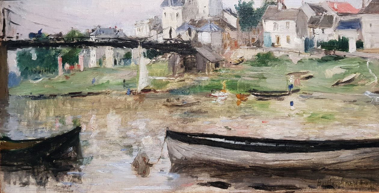 Både på Seine-floden af Berthe Morisot