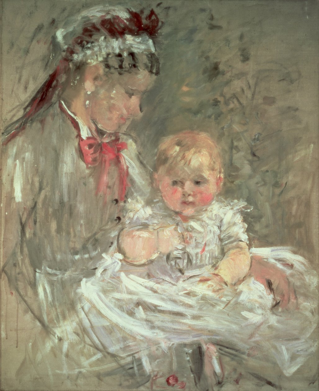 Julie Manet og hendes sygeplejerske af Berthe Morisot