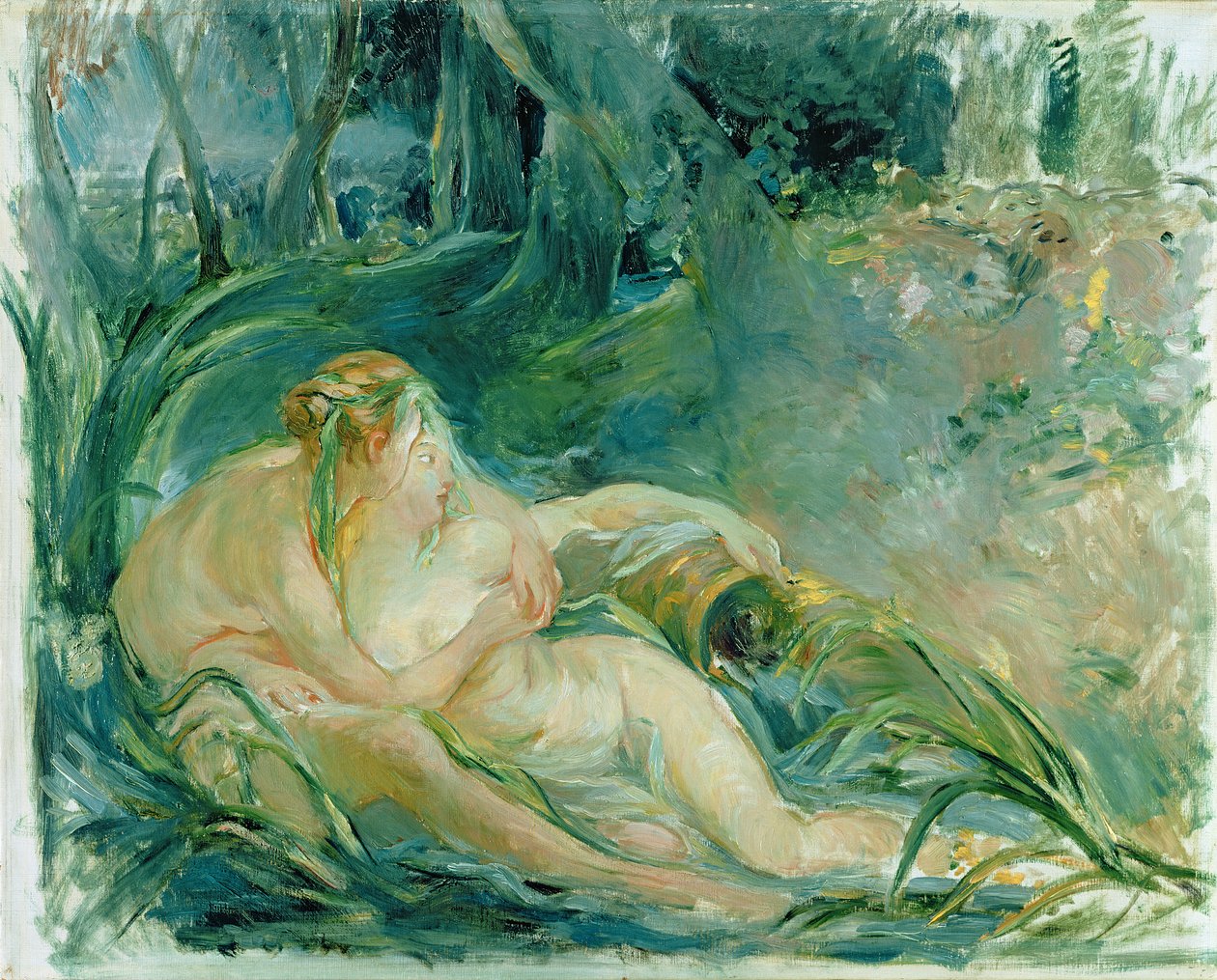 Jupiter og Callisto, efter et maleri af Boucher af Berthe Morisot