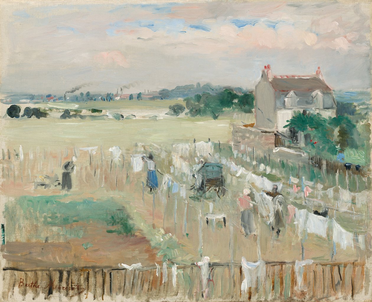 Vaskeri Percher af Berthe Morisot