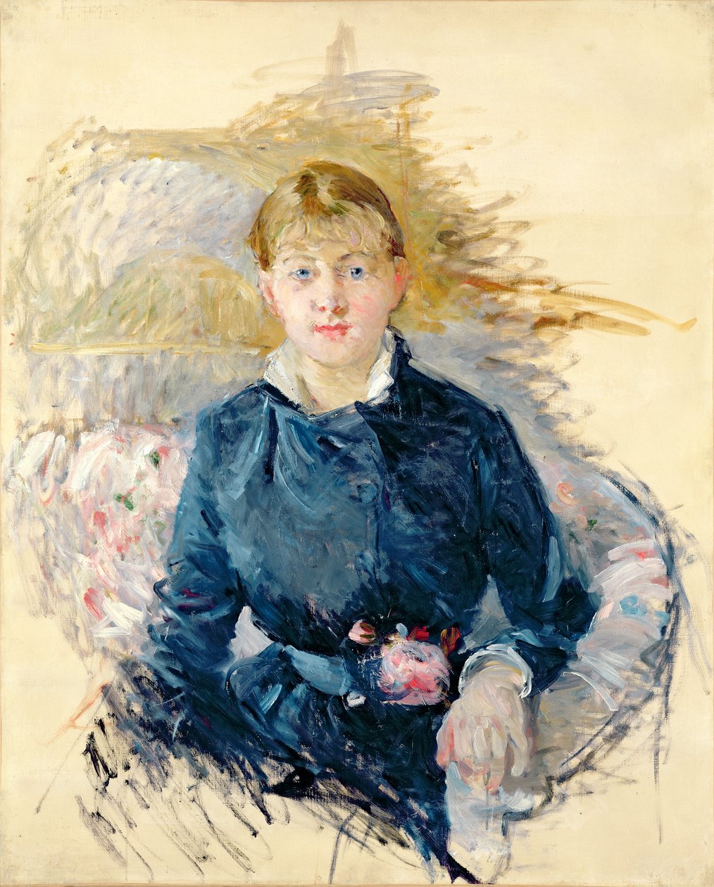 Portræt af Louise Riesener, 1881 af Berthe Morisot