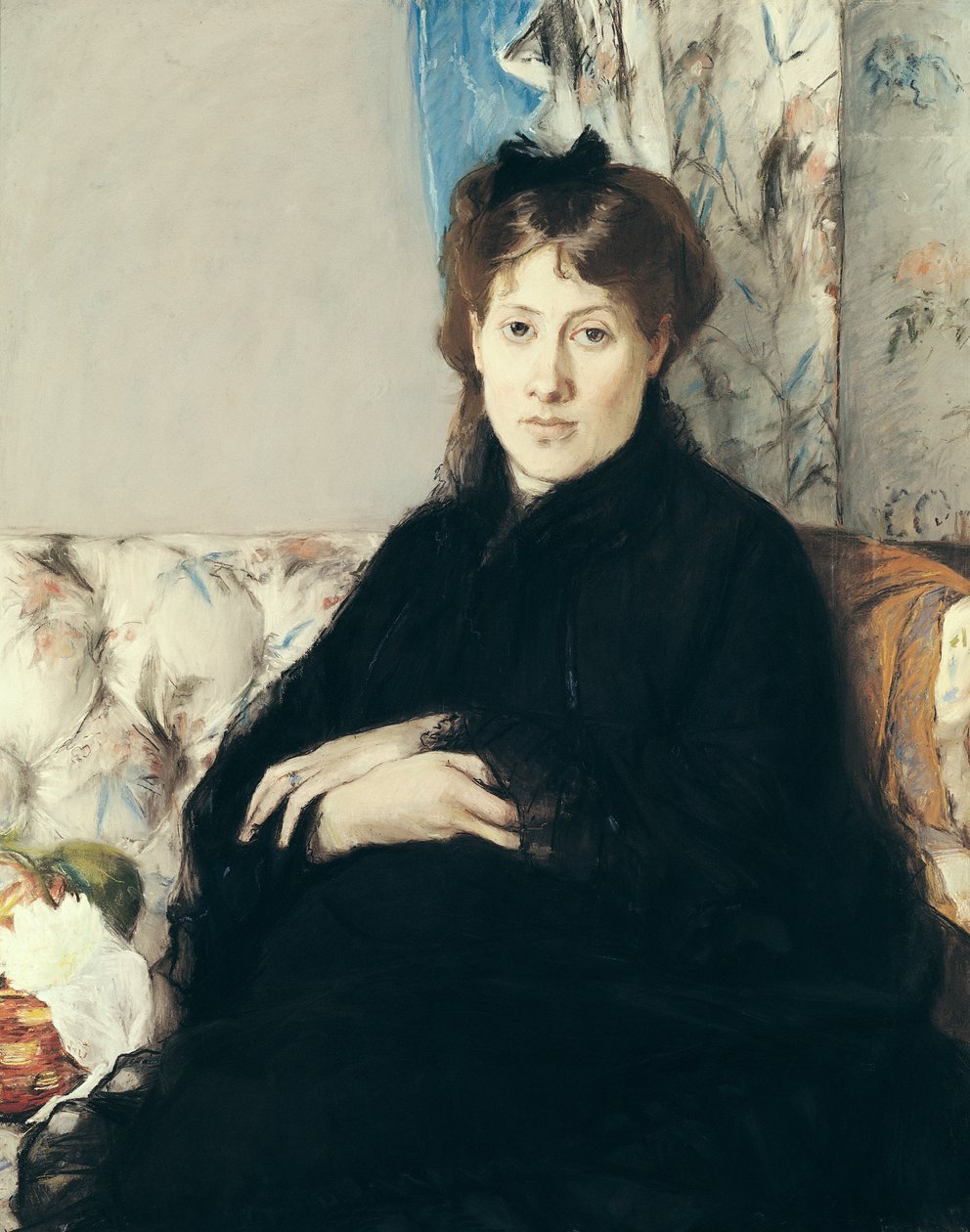 Portræt af Madame Edma Pontillon (1839-1921) 1871 (pastel på papir) af Berthe Morisot