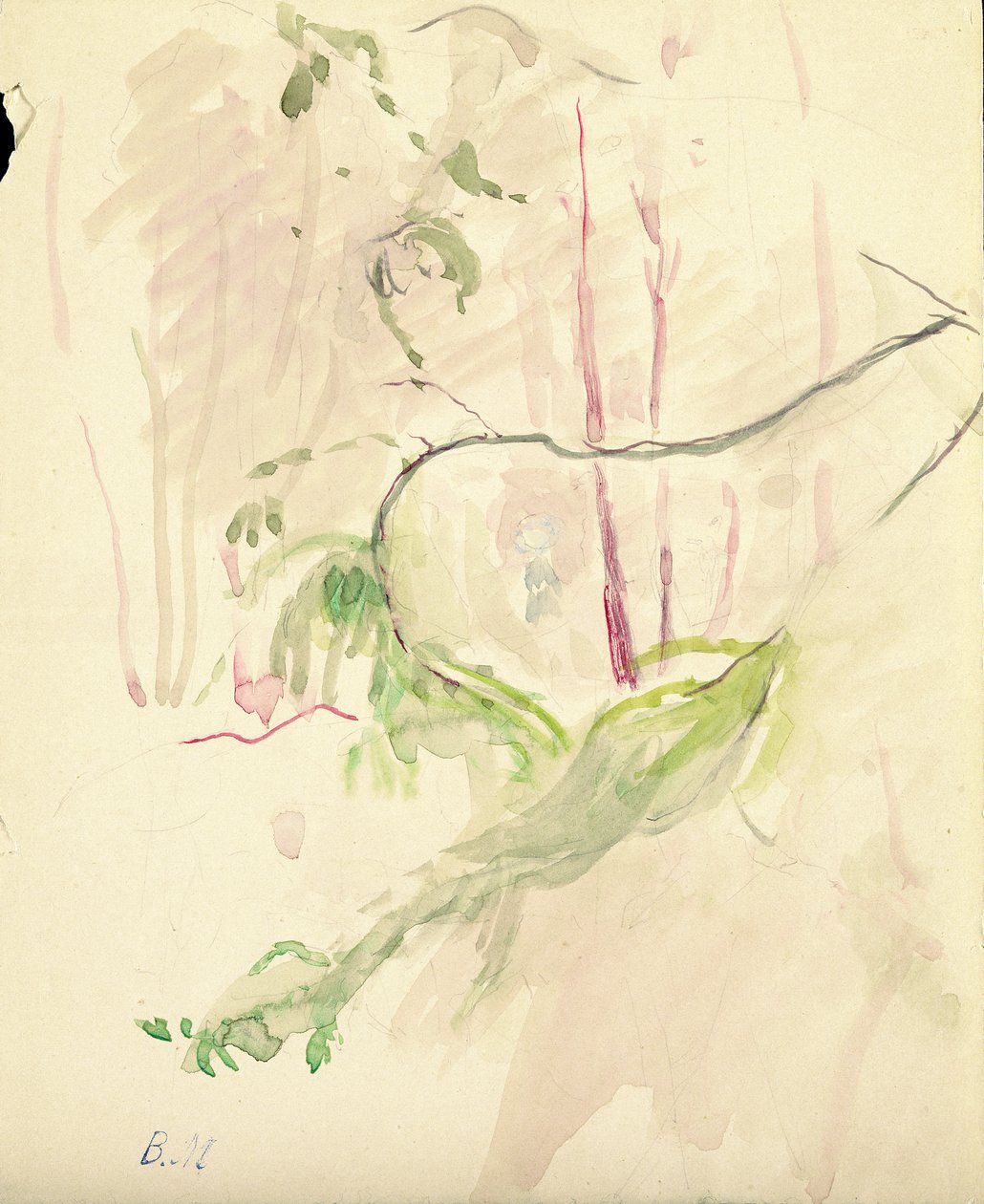 Trægrene, 1893 af Berthe Morisot