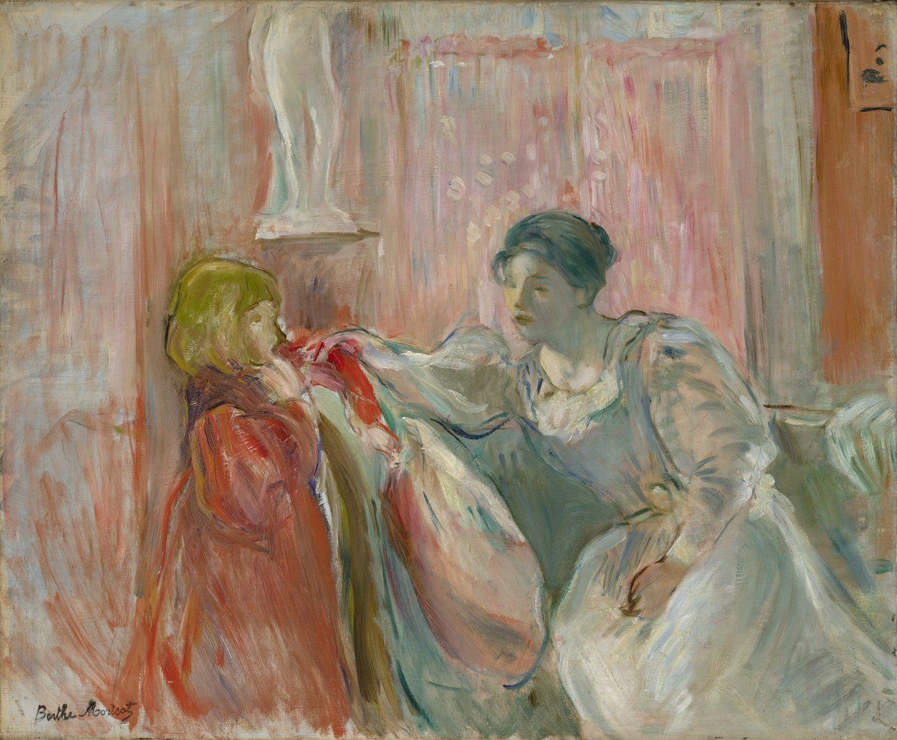 Ung kvinde og barn, 1894 af Berthe Morisot