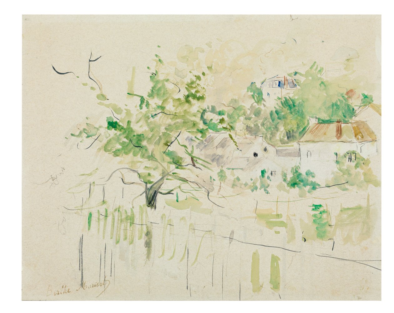 Bougival, 1884 af Berthe Morisot