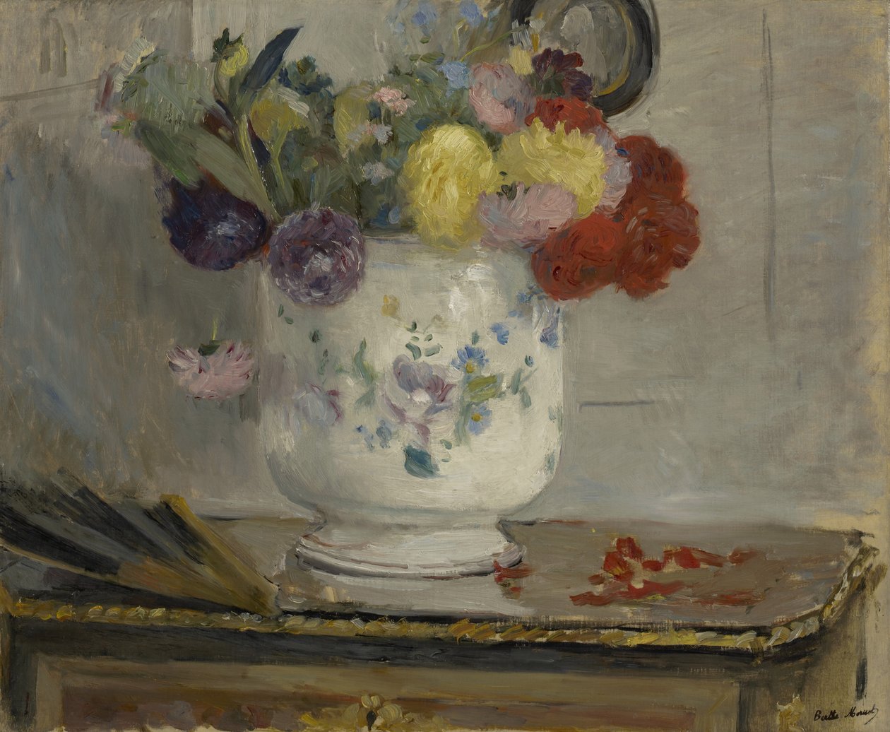 Dahliaer, 1876 af Berthe Morisot