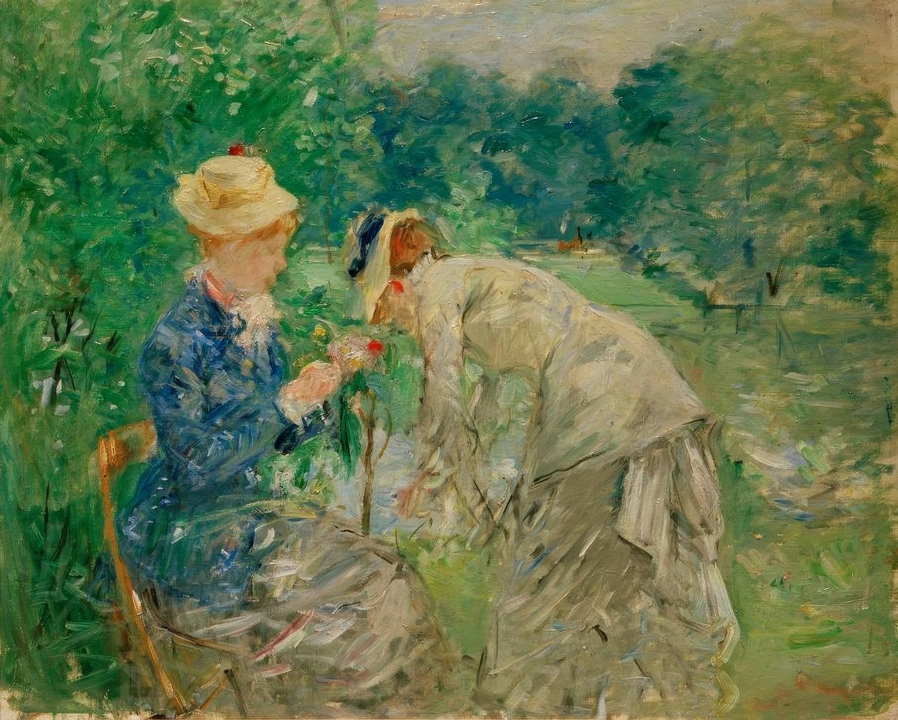 I Bois de Boulogne af Berthe Morisot