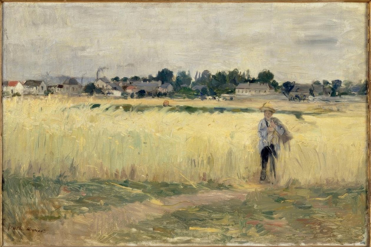 I hveden ved Gennevilliers af Berthe Morisot