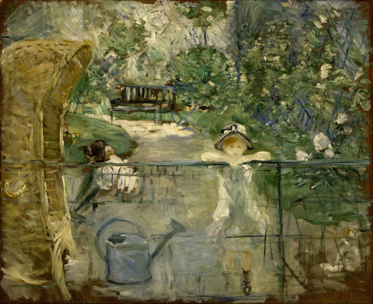 Piger i haven, også kendt som The hood af Berthe Morisot