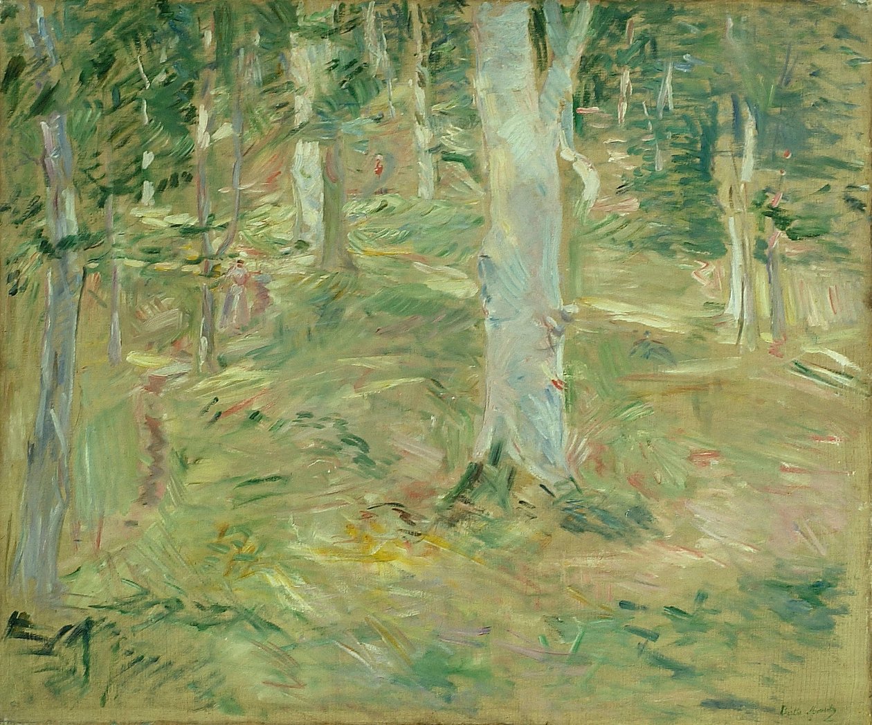 Compiègnes skov af Berthe Morisot