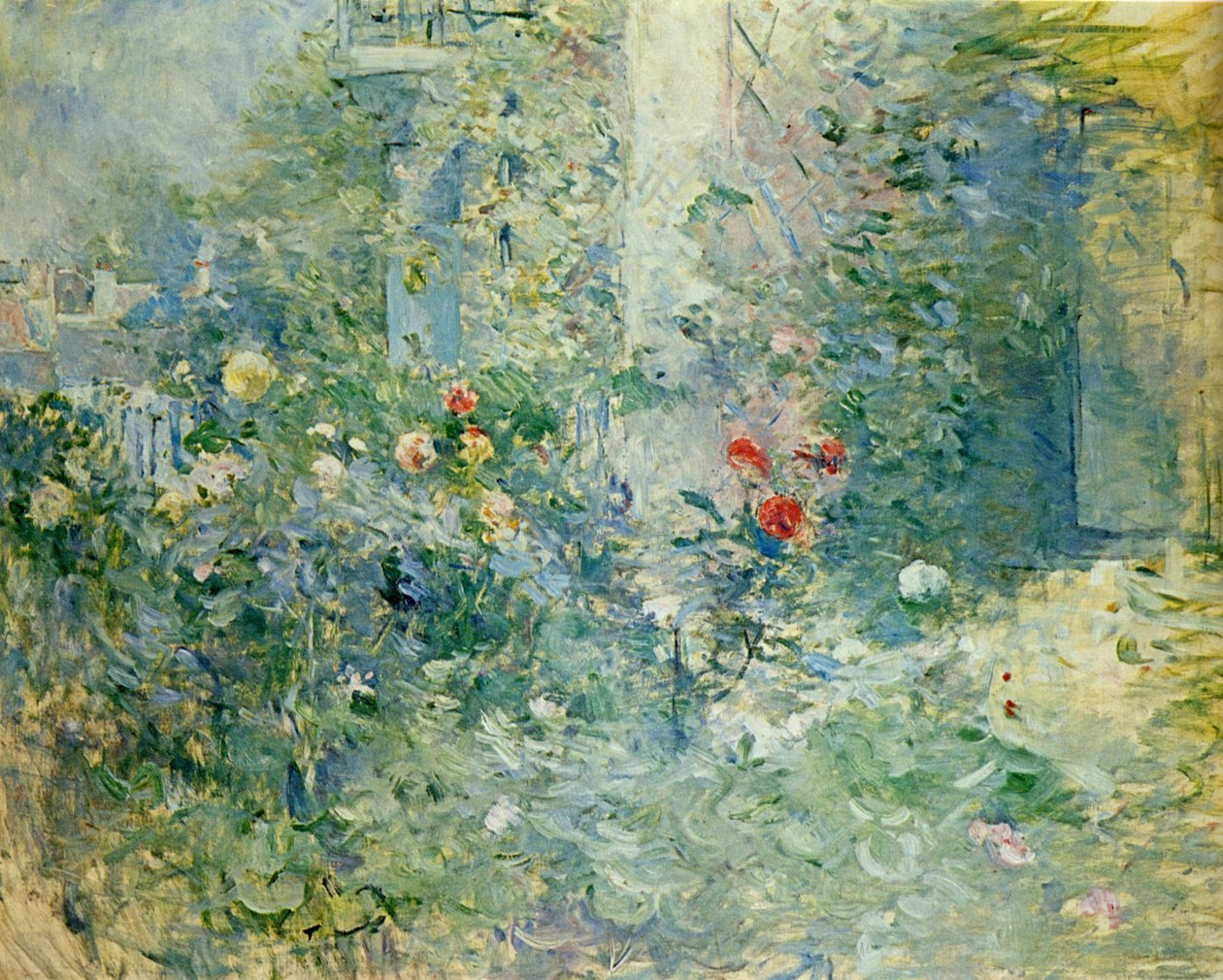 Have i Bougival Haven i Bougival, 1884 af Berthe Morisot