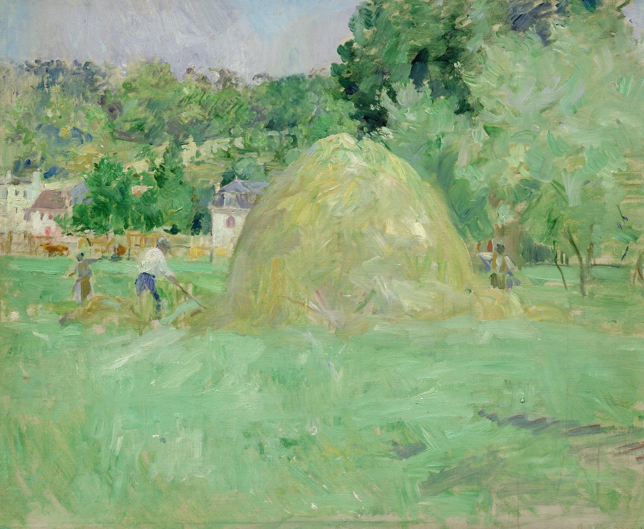 Høstakke ved Bougival, 1883 af Berthe Morisot