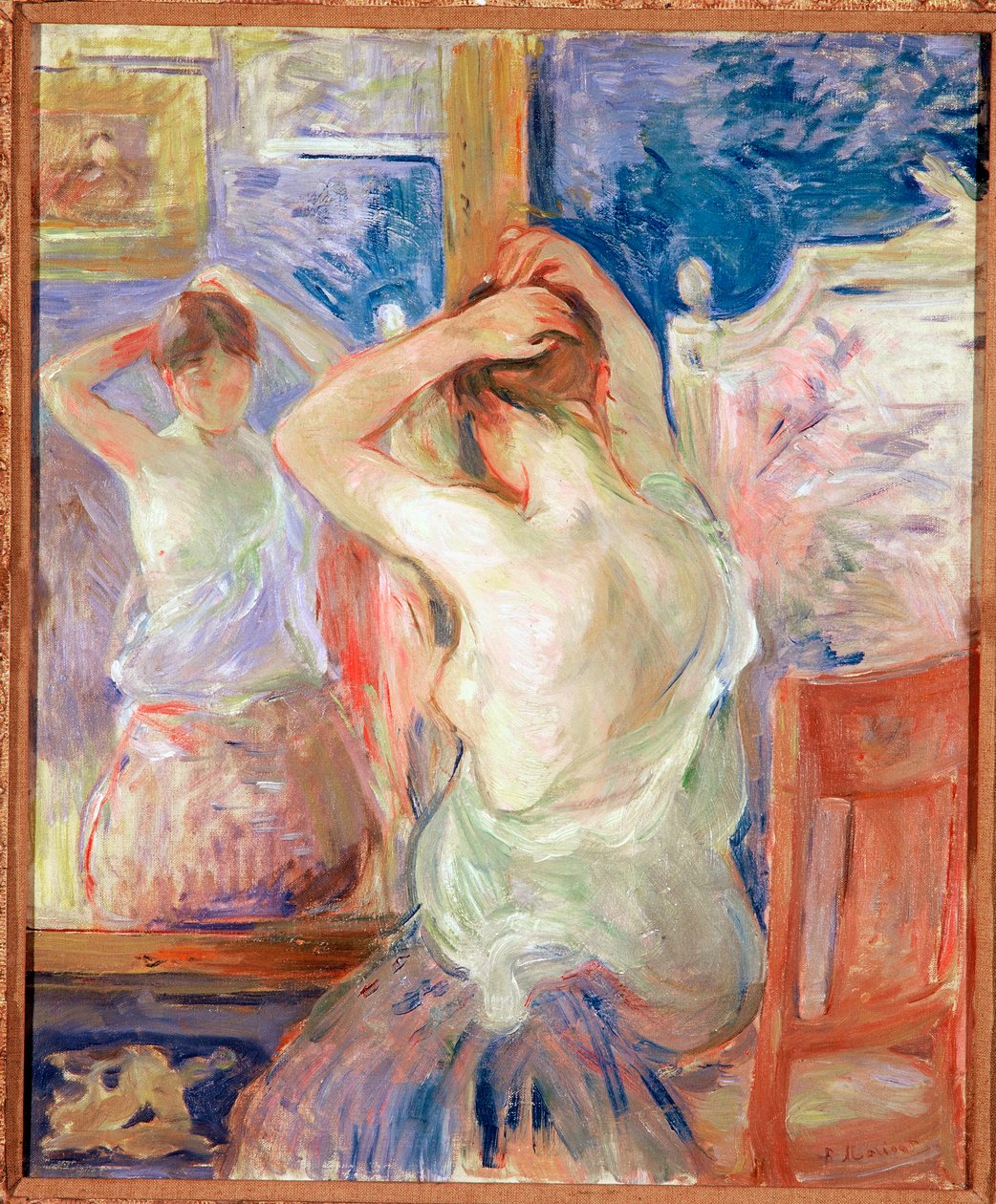 Foran spejlet af Berthe Morisot
