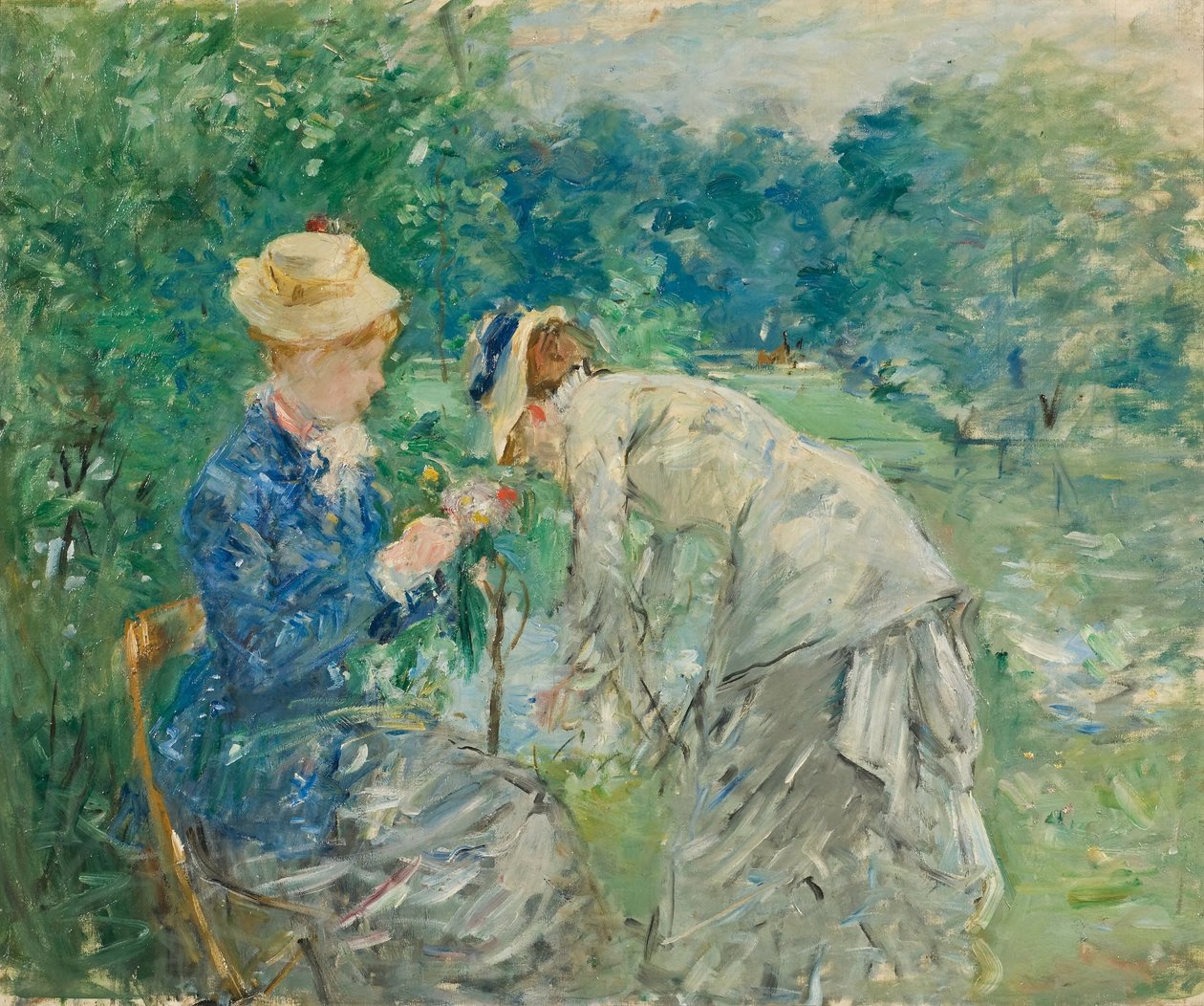 I Boulogneskoven af Berthe Morisot