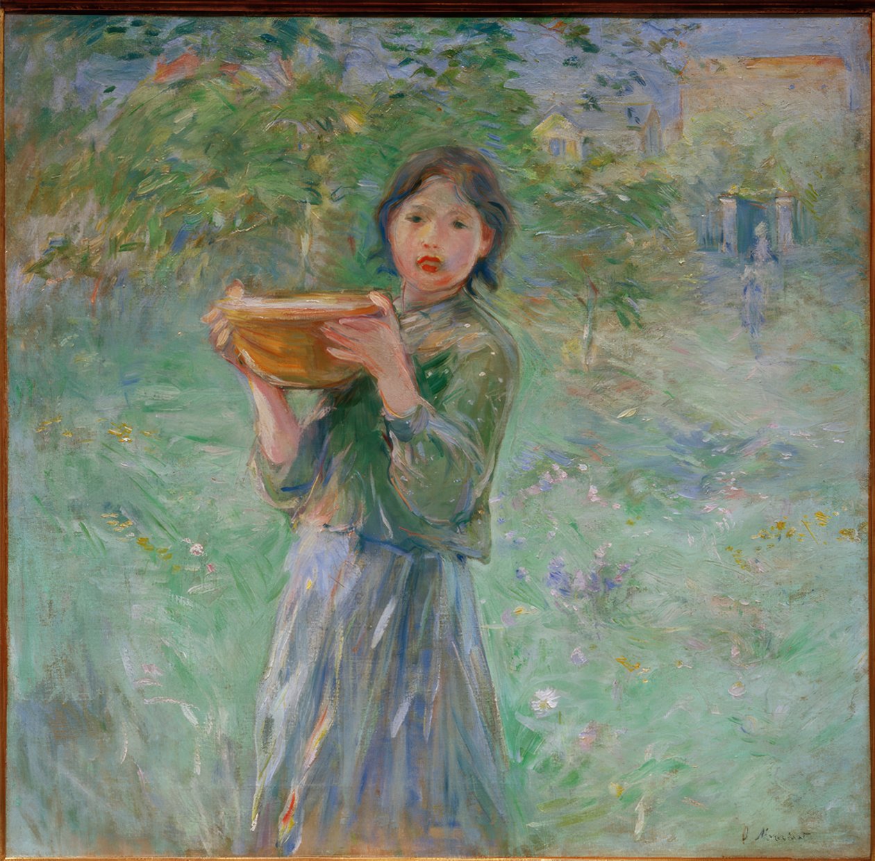 Skålen med mælk af Berthe Morisot
