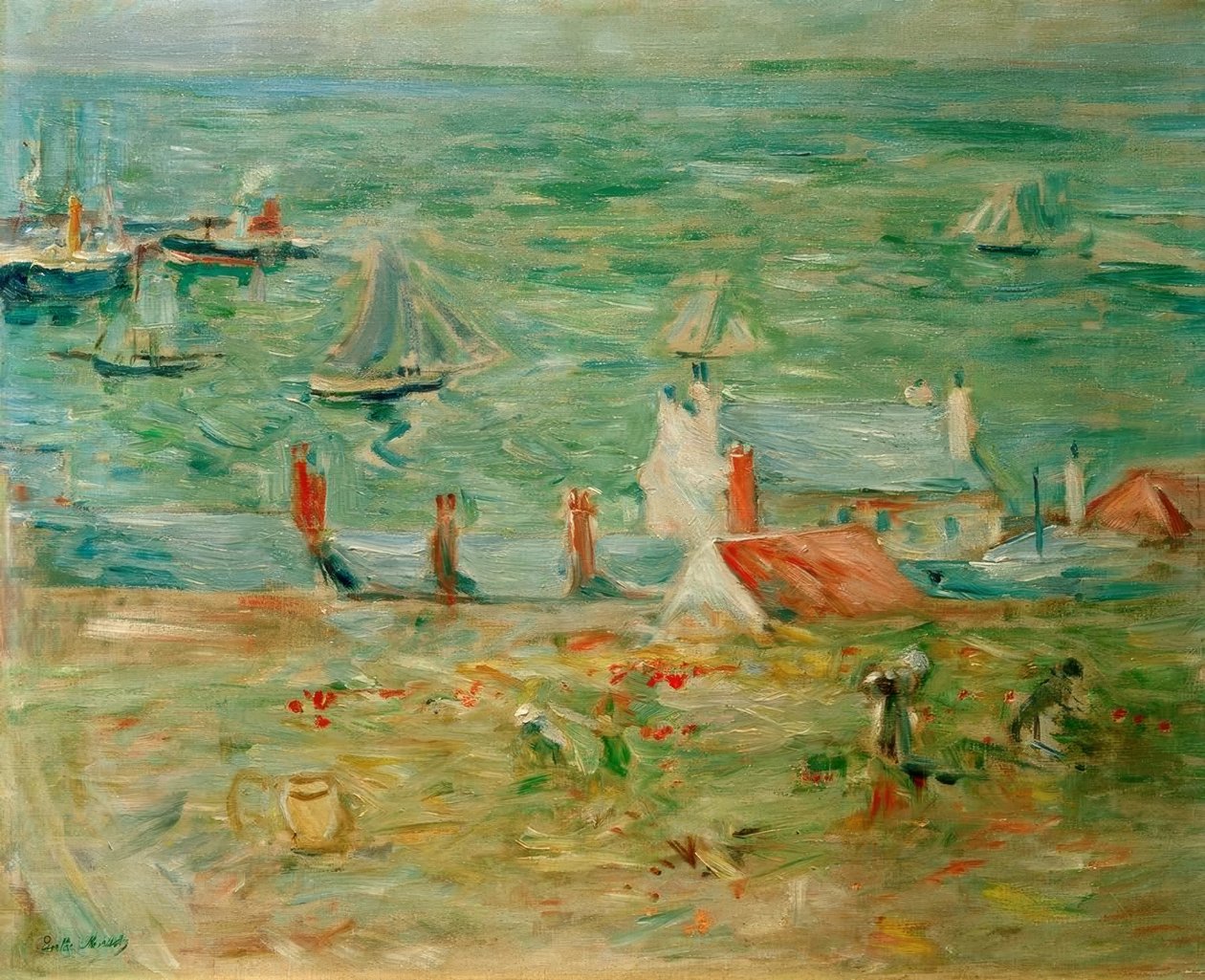 Havnen i Gorey af Berthe Morisot