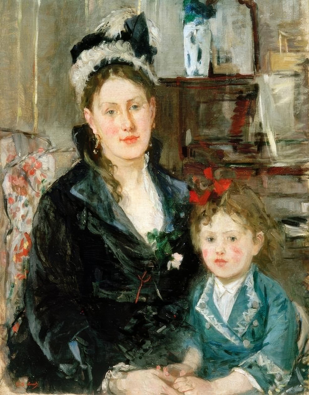 Fru Boursier og hendes datter af Berthe Morisot