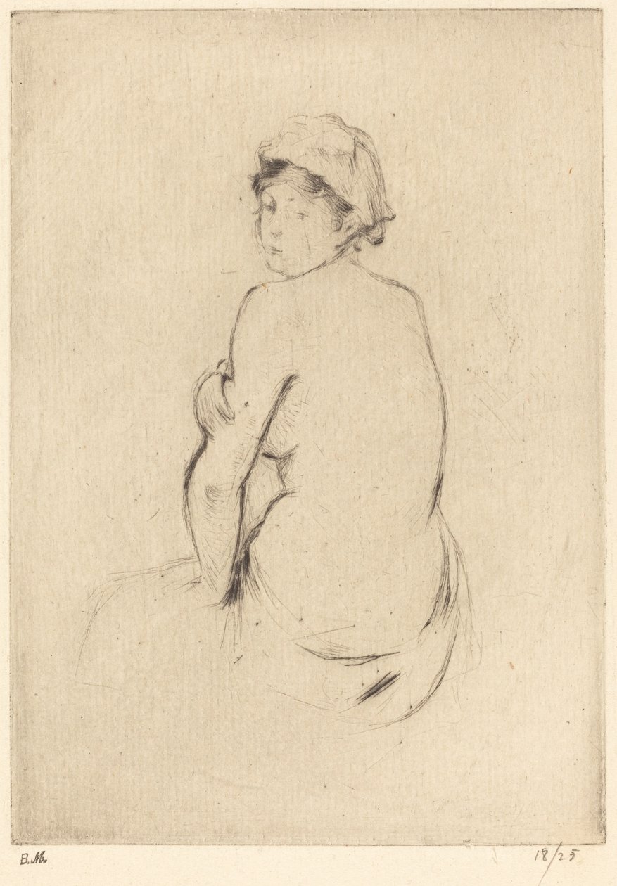 Nøgen, 18881890. af Berthe Morisot
