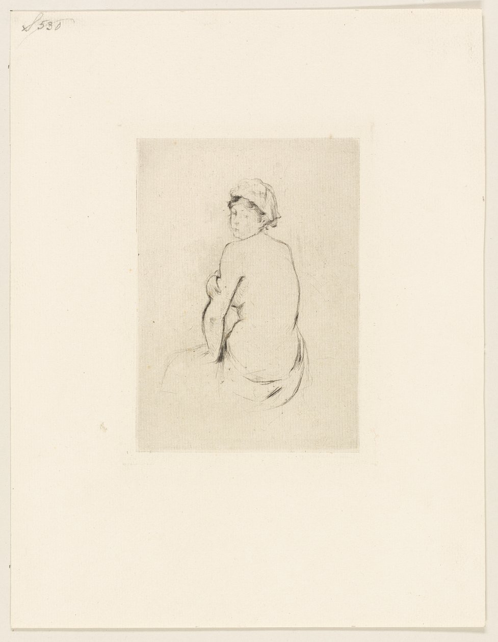 Nøgen set bagfra af Berthe Morisot