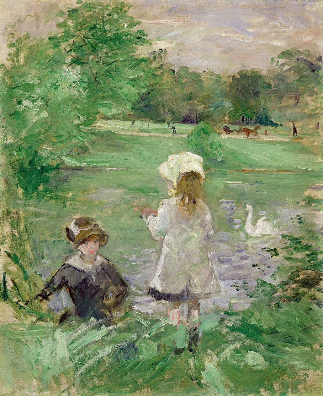 Ved søen, 1883 af Berthe Morisot